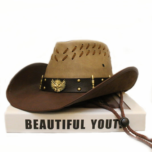 Leather Western Cowboy Hat