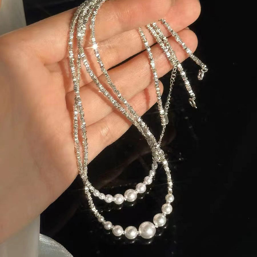 Pearl & Silver Necklace for Women