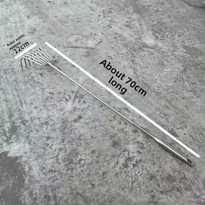 Stainless Steel Digging Rake for Beach and Garden