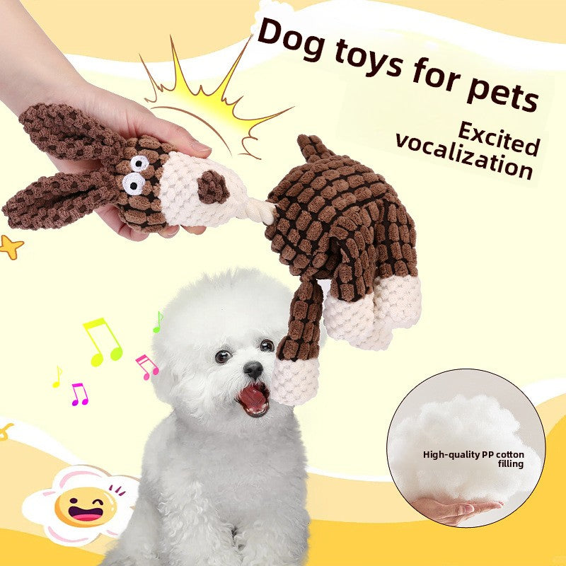 Squeaky Plush Dog Toy