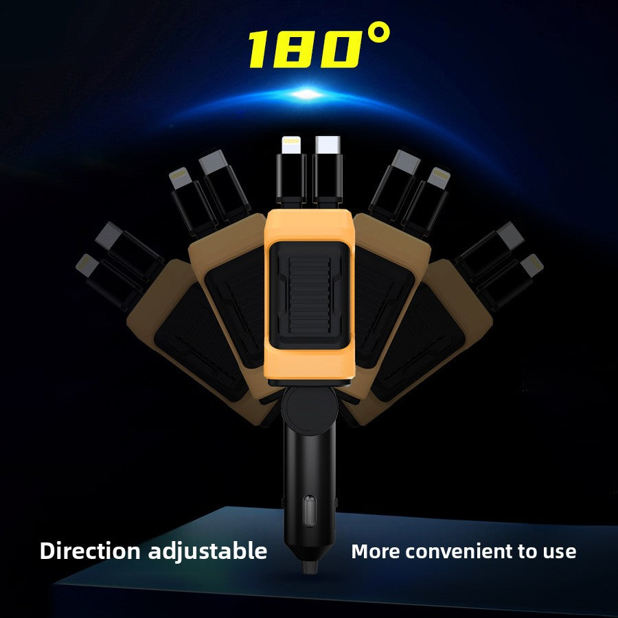 120W Retractable Car Charger