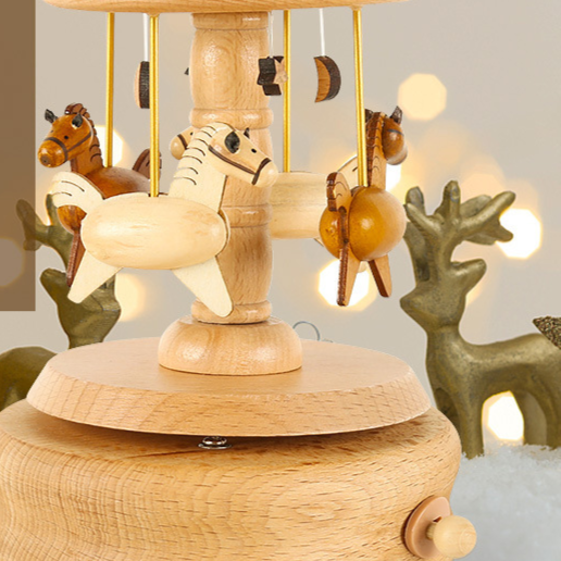 DIY Wooden Carousel Music Box