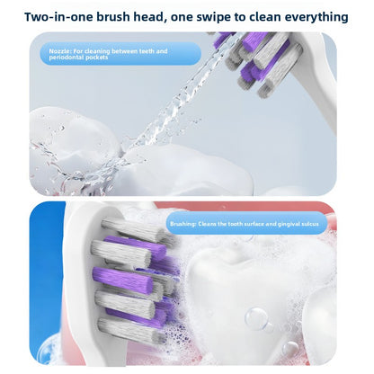 2-in-1 Ultrasonic Toothbrush Irrigator