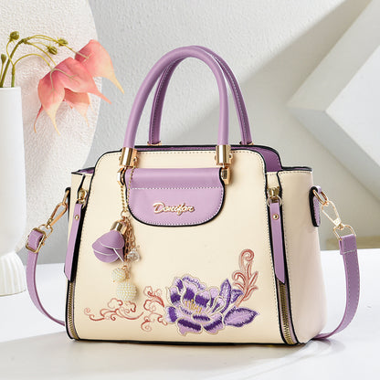 Women's Floral Embroidered Handbag