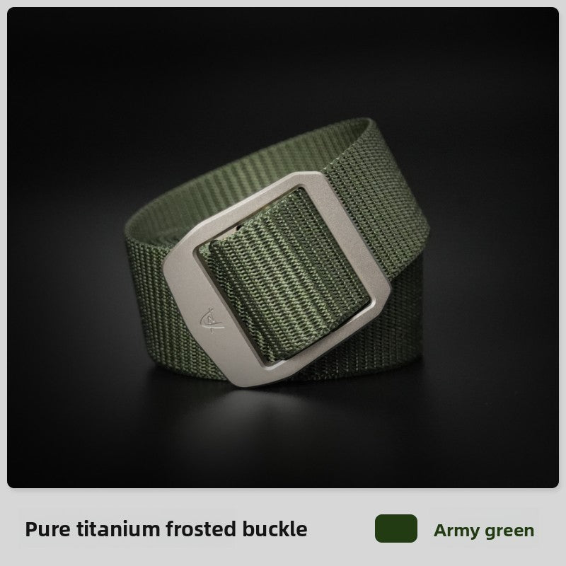 Titanium Tactical Canvas Belt