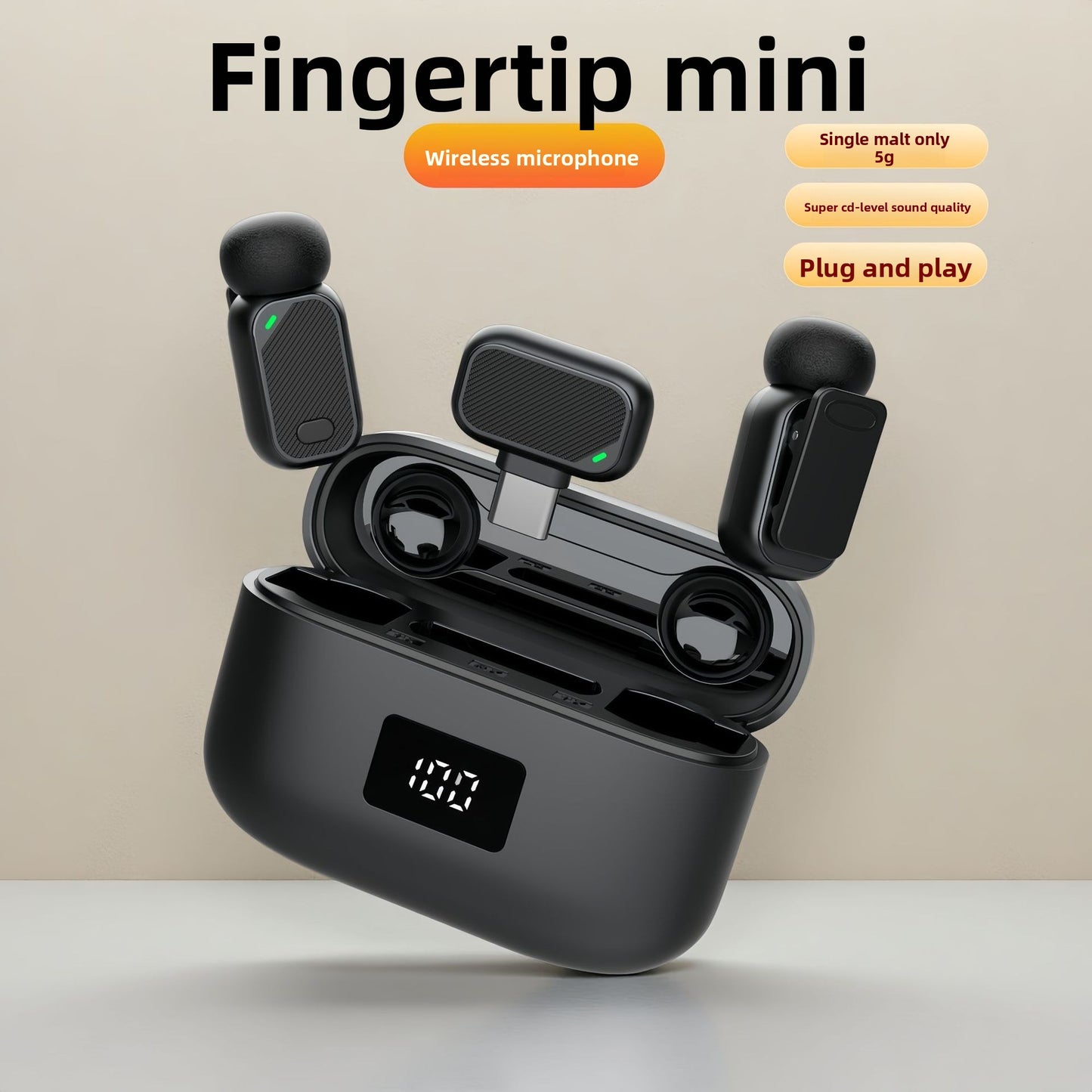 Wireless Dual Receiver Lavalier Microphone