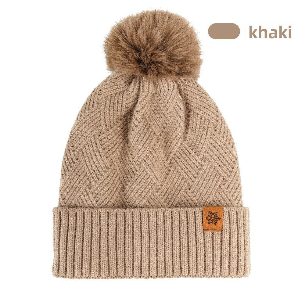 Women's Knitted Winter Hat with Earflaps Fleece Lined