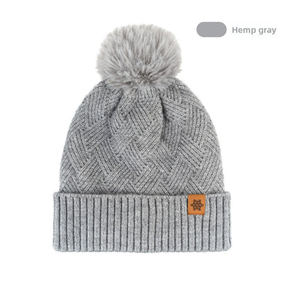 Women's Knitted Winter Hat with Earflaps Fleece Lined