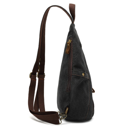 Canvas Crossbody Chest Bag
