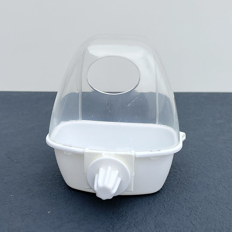Hangable Splash-Proof Bird Feeder for Budgies & Cockatiels