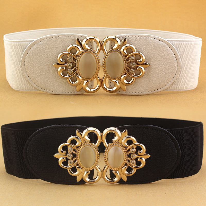 Women's Leaf Buckle Waist Belt
