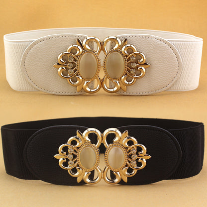 Women's Leaf Buckle Waist Belt