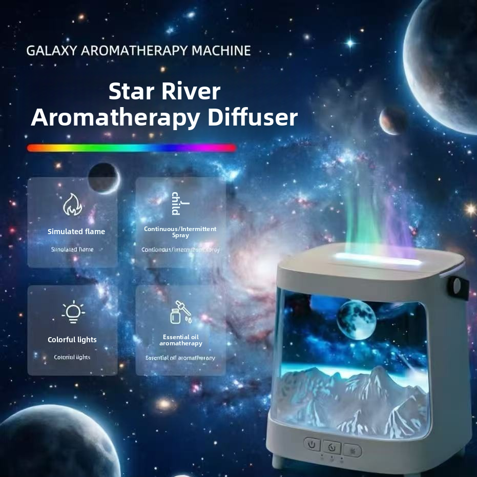 Flame Effect Aroma Humidifier