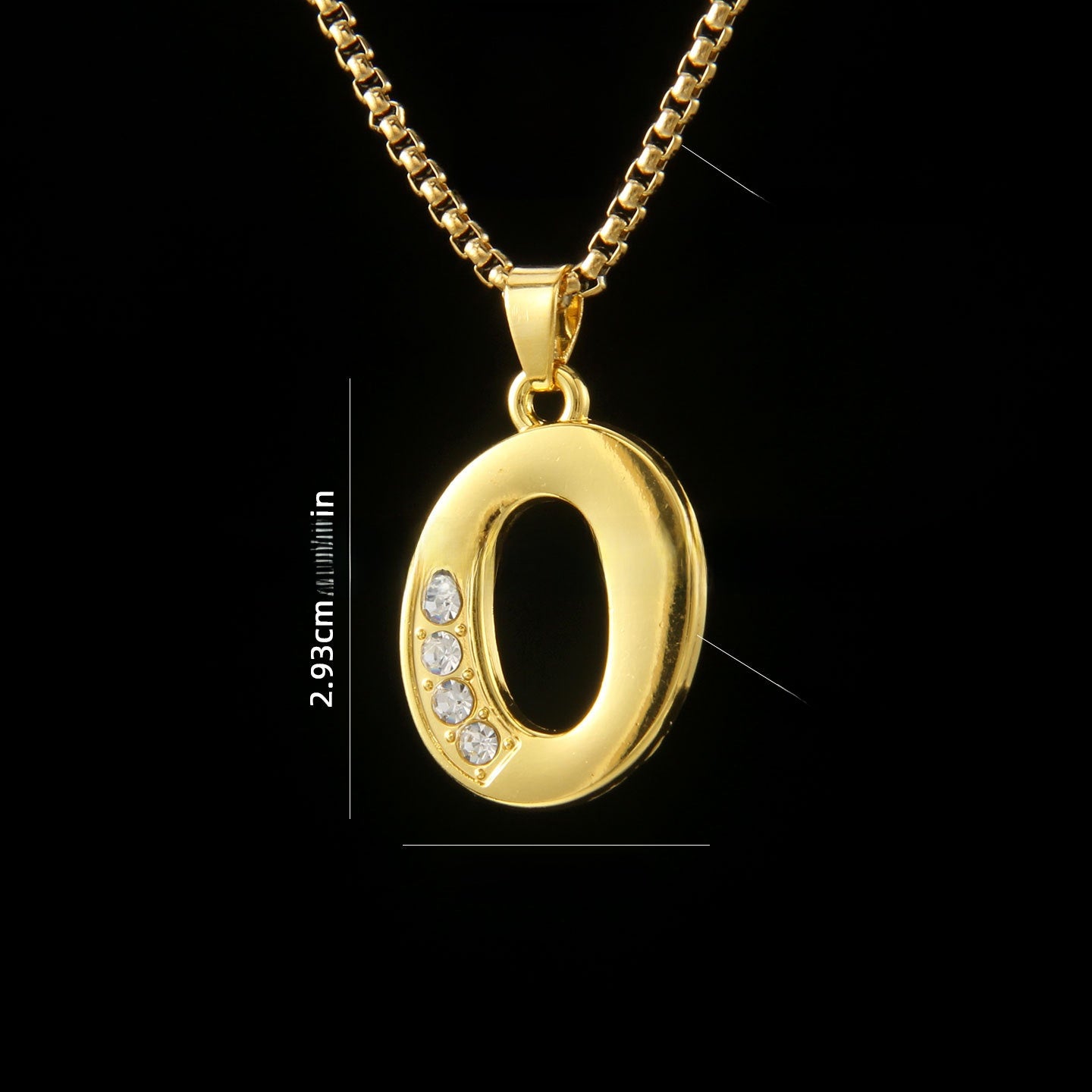 Golden Initial Letter Necklace