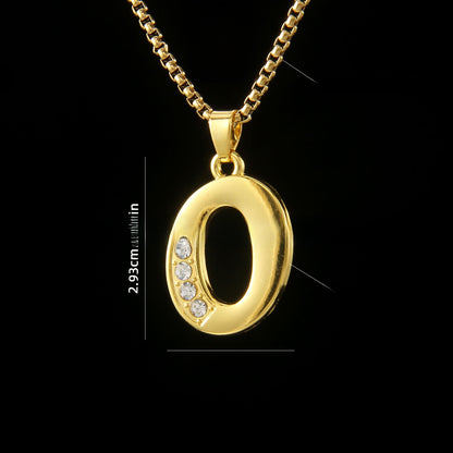 Golden Initial Letter Necklace
