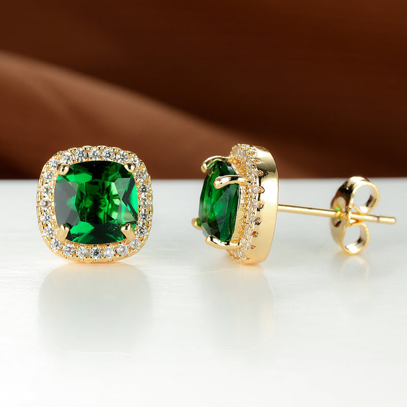 Luxury Zircon Stud Earrings