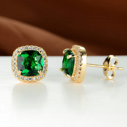 Luxury Zircon Stud Earrings