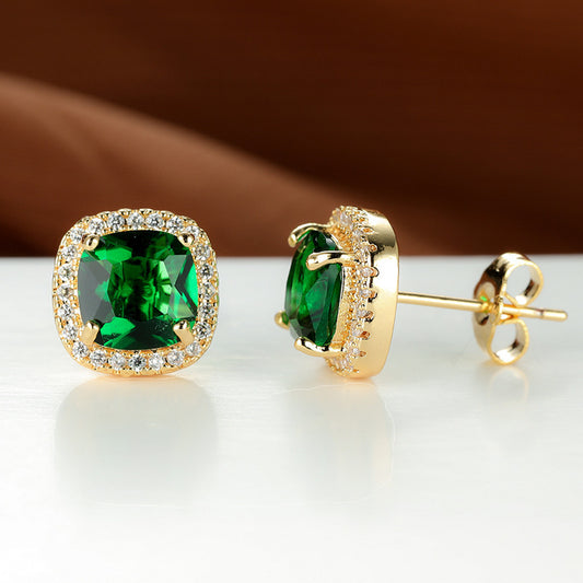 Luxury Zircon Stud Earrings