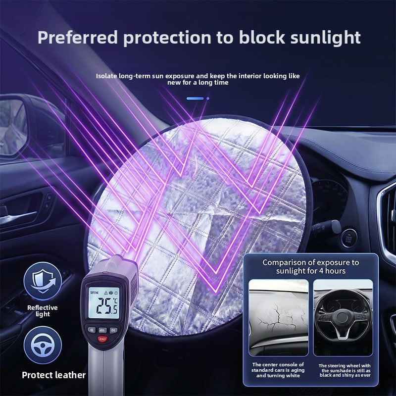 Foldable Steering Wheel Sunshade