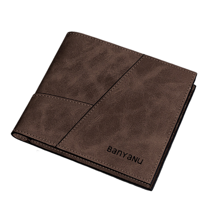 Retro Frosted Cowhide Men's Wallet