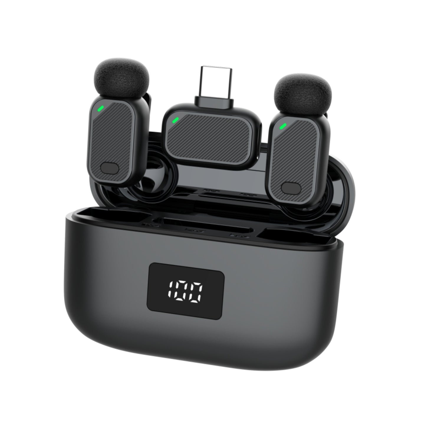 Wireless Dual Receiver Lavalier Microphone