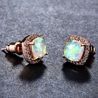 Luxury Zircon Stud Earrings