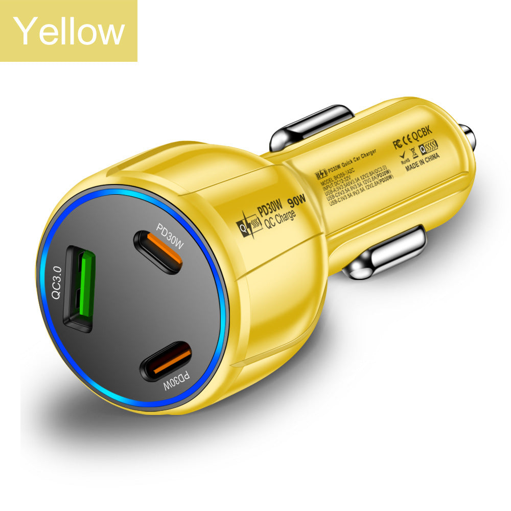 90W Dual Port Fast Car Charger