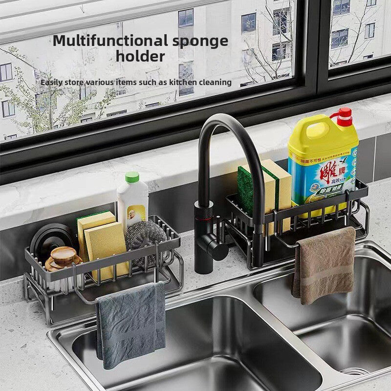 Kitchen Utensil Drain Storage Rack