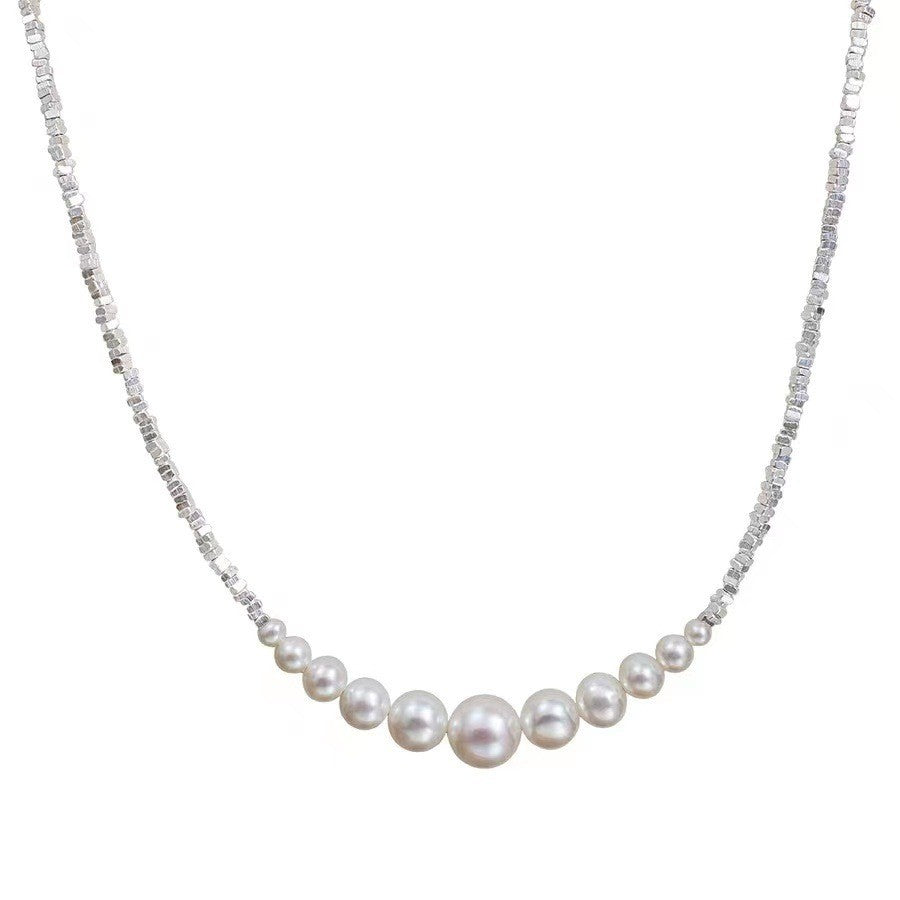 Pearl & Silver Necklace for Women