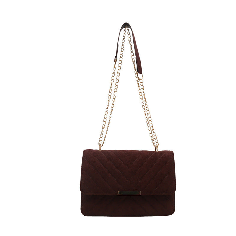 Women's Quilted Chain Shoulder Bag