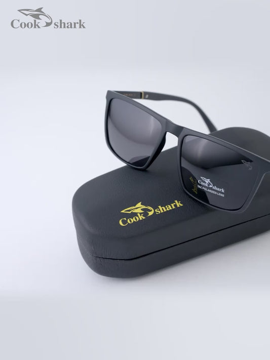 Cook Shark HD Polarized Square Sunglasses for Men
